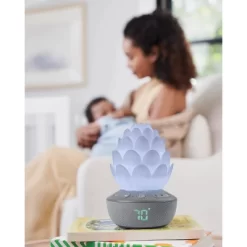 Skip Hop Succulent Glow Sound Machine - Gray/White -Baby World Shop GUEST 3b39a130 1615 4c69 92e7 5cf071f2e766