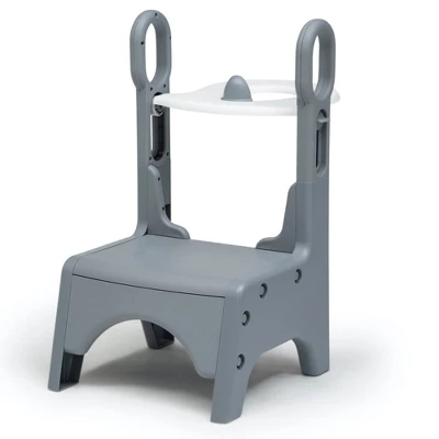 Delta Children Little Jon-EE Adjustable Potty Seat And Step Stool - White/Gray 9 Delta Children Little Jon-EE Adjustable Potty Seat And Step Stool - White/Gray - Image 7