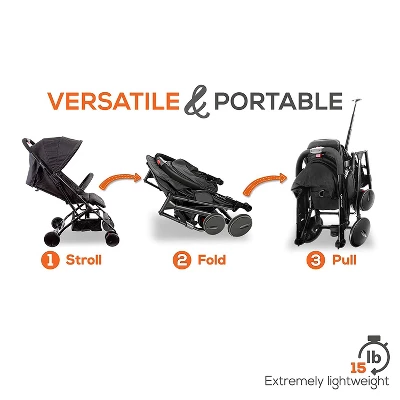 Jovial Portable Folding Lightweight Compact Baby Stroller With Bag For Airplane Travel For Babies, Infants, And Toddlers, Black (2 Pack) 5 Jovial Portable Folding Lightweight Compact Baby Stroller With Bag For Airplane Travel For Babies, Infants, And Toddlers, Black (2 Pack) - Image 3