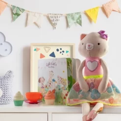 B. Toys Plush Cat, Board Book & Tea Set - Tippy Toes Cali Cat