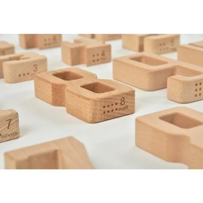 Avenlur Number Blocks - Montessori Large Wooden Blocks 6 Avenlur Number Blocks - Montessori Large Wooden Blocks - Image 4