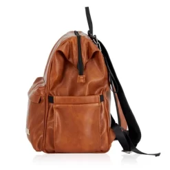 Hannah & Sophia Soho Large Traverse Baby Diaper Bag Backpack In Cognac, Water Resistant Changing Pad & Mini Mom Tote Included, Brown -Baby World Shop GUEST 3fbc3bfe c546 4a39 8757 bcdc66d0efdd