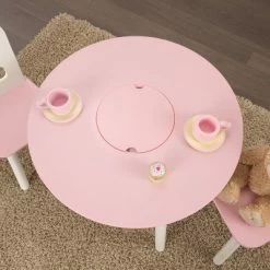 Round Storage Table And Chair Set White/Pink - KidKraft 21 Round Storage Table And Chair Set White/Pink - KidKraft -Baby World Shop GUEST 42055e7d 6434 46fd 90aa ba5e37d35e40