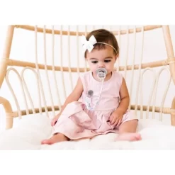 Copper Pearl Bloom Binky Pacifier Clip Set - 3ct -Baby World Shop GUEST 4292e551 e1c4 4654 ad9d c0e19608b7b7