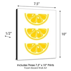 Big Dot Of Happiness So Fresh - Lemon - Citrus Lemonade Kitchen Wall Art, Nursery Decor And Restaurant Decorations - 7.5 X 10 Inches - Set Of 3 Prints -Baby World Shop GUEST 434a4e4a 60fc 49a8 8268 fb2bd9b969c7