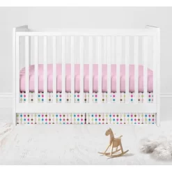 Bacati - Botanical Floral Birds Pink Multicolor 10 Pc Crib Bedding Set With Long Rail Guard Cover -Baby World Shop GUEST 4372d228 720d 4adc 9376 2205c371a8ea