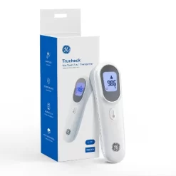 GE Truvitals Digital Forehead Thermometer For Adults, Kids And Babies, Non-Contact Temperature Scanner, Instant Reading, Fever Alert (TM3000)