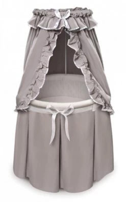 Badger Basket Empress Round Baby Bassinet With Canopy -Baby World Shop GUEST 494c4561 0bd3 4ee5 9707 bdbf39d462d7