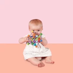 Manhattan Toy Skwish Color Burst Rattle And Teether Grasping Activity Toy (Boxed)