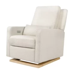 Babyletto Sigi Glider Recliner With Electronic Control And USB With Light Wood Base - Greenguard Gold Certified -Baby World Shop GUEST 4bdc5e3a 5d98 4ebf 8802 35a995f82428