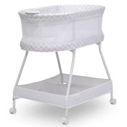 Delta Children Sweet Dreams Bassinet With Airflow Mesh - Gray Infinity -Baby World Shop GUEST 4c0c7334 e702 4467 b9da 848232f77af4