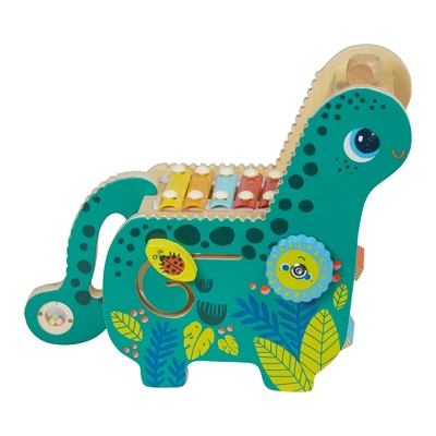 Manhattan Toy Wooden Dinosaur Toddler And Preschool Musical Instrument And Activity Toy With Xylophone, Sawtooth Ridges And Solo Mallet 7 Manhattan Toy Wooden Dinosaur Toddler And Preschool Musical Instrument And Activity Toy With Xylophone, Sawtooth Ridges And Solo Mallet - Image 5