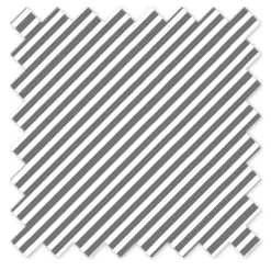 Bacati - Love Gray/white Warp Stripes Crib/Toddler Bed Skirt