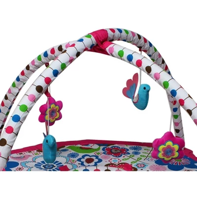 Bacati - Baby Activity Gyms & Playmats (Botanical Pink/Multi) 4 Bacati - Baby Activity Gyms & Playmats (Botanical Pink/Multi) - Image 2