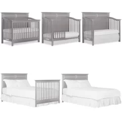 Slumber Baby Harper 4 In 1 Convertible Crib In Metallic Grey -Baby World Shop GUEST 4de56cfe 2574 497f bfc6 c54f81c652a1