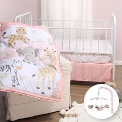 The Peanutshell Wildest Dreams Crib Bedding Set, 3pc To 12 Pc, Pink Animals For Girls -Baby World Shop GUEST 4ed2049e 7127 474c 8b9e 8a172b0c2862