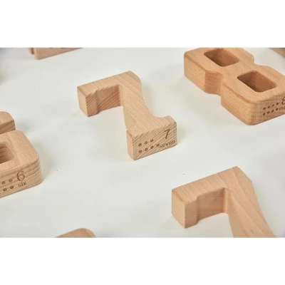 Avenlur Number Blocks - Montessori Large Wooden Blocks 7 Avenlur Number Blocks - Montessori Large Wooden Blocks - Image 5