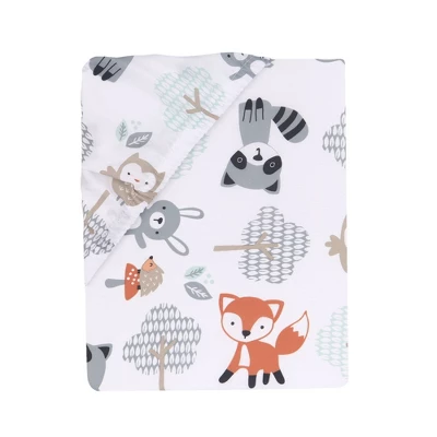 Bedtime Originals Woodland Friends Fitted Crib Sheet 4 Bedtime Originals Woodland Friends Fitted Crib Sheet - Image 2