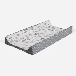 Bacati - Woodlands Gray/Beige Gray Arrows Neutral Cotton Changing Pad Cover -Baby World Shop GUEST 50778dc6 eb90 4c5b 8492 5721404d4d59