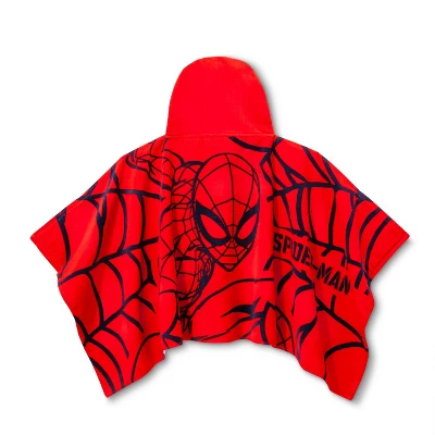 Marvel Spider-Man Hooded Bath Towel Red 3 Marvel Spider-Man Hooded Bath Towel Red