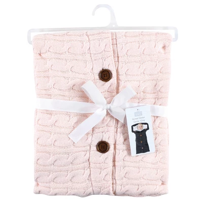 Hudson Baby Infant Girl Faux Shearling Knitted Baby Lounge Stroller Wrap Sack, Blushing Bride, One Size 3 Hudson Baby Infant Girl Faux Shearling Knitted Baby Lounge Stroller Wrap Sack, Blushing Bride, One Size