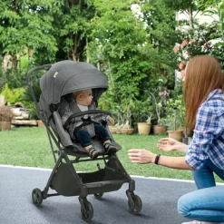 Qaba 1-Click-Foldable Rotating-Seat Toddler & Baby Stroller Wagon, Lightweight Reversible Stroller For Kids, Compact Portable Infant Stroller, Black -Baby World Shop GUEST 586034c0 7874 4eba a67e 125f7be5c8dc
