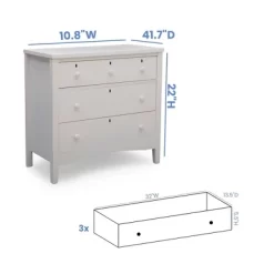 Delta Children Farmhouse 3 Drawer Dresser With Changing Top -Baby World Shop GUEST 5ab435a4 5c6a 400d 80aa 3ab35fd14af3