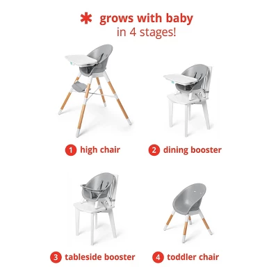 Skip Hop EON 4-in-1 High Chair - Gray/white 4 Skip Hop EON 4-in-1 High Chair - Gray/white - Image 2