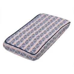 Bacati - Emma Coral/Navy Large Triangles Quilted Muslin Changing Pad Cover -Baby World Shop GUEST 5aff964e 9051 4ace aaa5 17ee12b48703