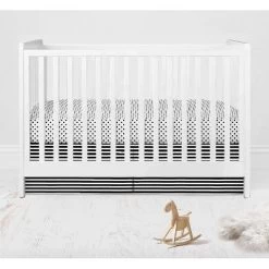 Bacati - Dots Stripes Black/White 4 Pc Crib Bedding Set With Diaper Caddy -Baby World Shop GUEST 5c52b0e0 ace0 422c afba 7792a65bb871