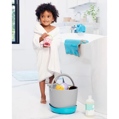 Skip Hop Moby Stowaway Bath Toy Bucket - Gray 8 Skip Hop Moby Stowaway Bath Toy Bucket - Gray - Image 6