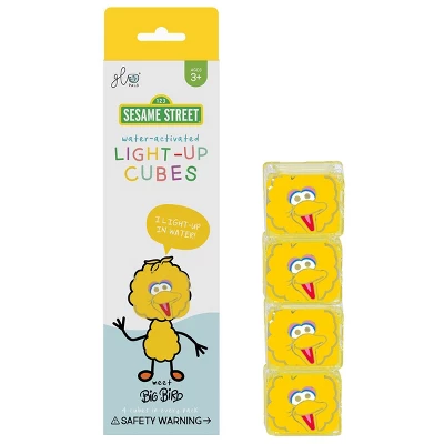 Glo Pals Sesame Street Character Big Bird & 6 Light Up Water Cubes 4 Glo Pals Sesame Street Character Big Bird & 6 Light Up Water Cubes - Image 2