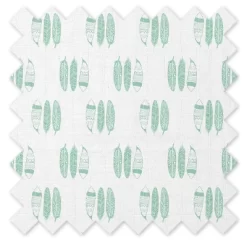 Bacati - Noah Feathers Mint Muslin 3 Pc Toddler Bed Sheet Set -Baby World Shop GUEST 67971def 0f6d 445b 9bdb 2bf4f5627974