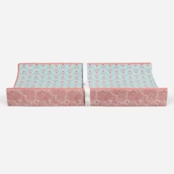 Bacati - Sophia Paisley Aqua/Coral Floret Changing Pad Cover -Baby World Shop GUEST 68f11ae4 7d45 4ee3 9ecb 896d2e56f3bf