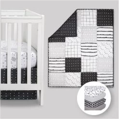 The Peanutshell Preston Black & White Crib Bedding Set, 4pc To 12 Pc 27 The Peanutshell Preston Black & White Crib Bedding Set, 4pc To 12 Pc -Baby World Shop GUEST 6a50fbc9 f1ea 48e4 bcac 47c7a3111b8e