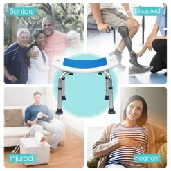 Costway Shower Bath Chair 6 Adjustable Height Bathtub Stool Bench Non-Slip Padded Seat -Baby World Shop GUEST 6bcf1193 9699 4bb3 b52c 896d6ca2e446