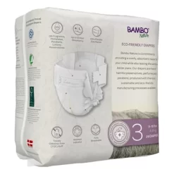 Bambo Nature Baby Baby Diaper Size 3, 9 To 18 Lbs. 1000016925, 87 Ct