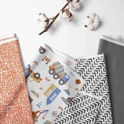 Bacati - Construction Multicolor Boys Cotton Toddler Nap Mat 6 Bacati - Construction Multicolor Boys Cotton Toddler Nap Mat - Image 4