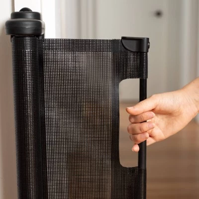 Perma Child Safety Outdoor Retractable Baby Gate 33" Tall, Extends To 71" Wide, Black 8 Perma Child Safety Outdoor Retractable Baby Gate 33" Tall, Extends To 71" Wide, Black - Image 6