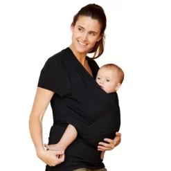 Moby Bump & Beyond T-Shirt Wrap Baby Carrier - Black - S -Baby World Shop GUEST 77a347f3 7922 4501 841f 9c4bd52c70a2