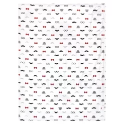 Hudson Baby Infant Boy Plush Mink Blanket, Perfect Gentlemen, One Size