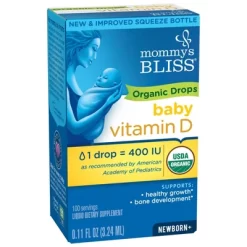 Mommy’s Bliss Mommy's Bliss Baby Organic Vitamin D Drops - 0.11oz (100 Servings)
