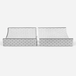 Bacati - Hearts Quilted Muslin Changing Pad Cover Gray -Baby World Shop GUEST 78c04aa3 93cb 4d3f 9dbd b096435ecdbb