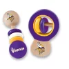 Baby Fanatic Wood Rattle 2 Pack - NFL Minnesota Vikings Baby Toy Set -Baby World Shop GUEST 7aef94f0 df14 4474 818c fbd6fc49c302