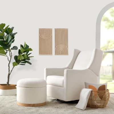 Babyletto Naka Storage Ottoman With Light Wood Base - Greenguard Gold Certified 6 Babyletto Naka Storage Ottoman With Light Wood Base - Greenguard Gold Certified - Image 4