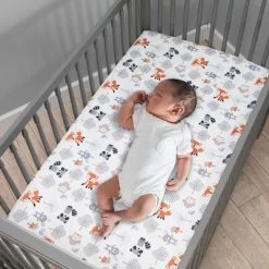 Bedtime Originals Woodland Friends Fitted Crib Sheet