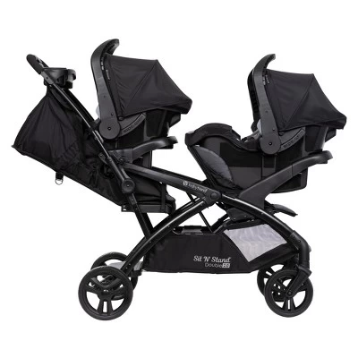 Baby Trend Sit N' Stand Double 2.0 Stroller - Madrid Black 6 Baby Trend Sit N' Stand Double 2.0 Stroller - Madrid Black - Image 4