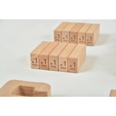 Avenlur Number Blocks - Montessori Large Wooden Blocks 4 Avenlur Number Blocks - Montessori Large Wooden Blocks - Image 2
