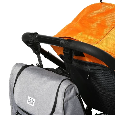 Fulton Bag Co. Expandable Messenger Backpack Diaper Bag - Gray 7 Fulton Bag Co. Expandable Messenger Backpack Diaper Bag - Gray - Image 5