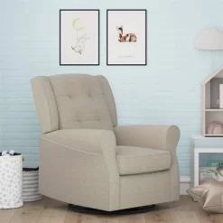 Baby Relax Eden Nursery Tufted Wingback Gliding Chair